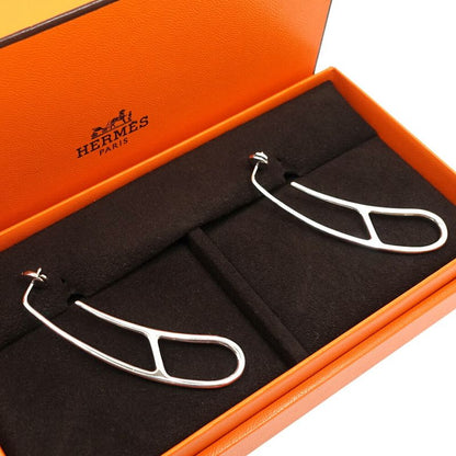 Hermes Chaine D'ancre Punk Earrings Ag925 SV Silver - Pair Women's