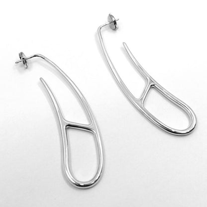 Hermes Chaine D'ancre Punk Earrings Ag925 SV Silver - Pair Women's