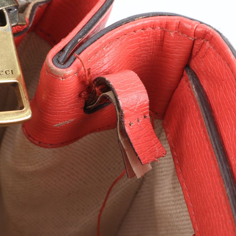 Gucci Horsebit 319795 Leather 2WAY Tote Bag Crossbody Shoulder Hand Gold