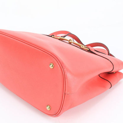 Gucci Horsebit 319795 Leather 2WAY Tote Bag Crossbody Shoulder Hand Gold