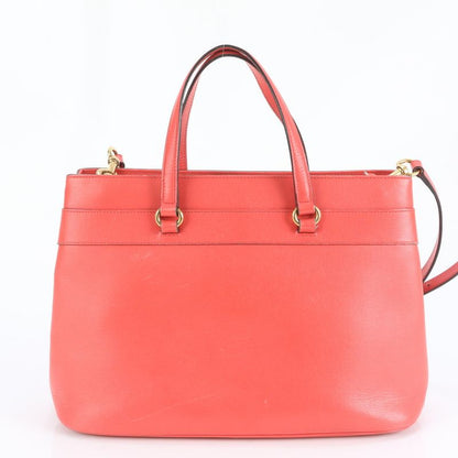 Gucci Horsebit 319795 Leather 2WAY Tote Bag Crossbody Shoulder Hand Gold