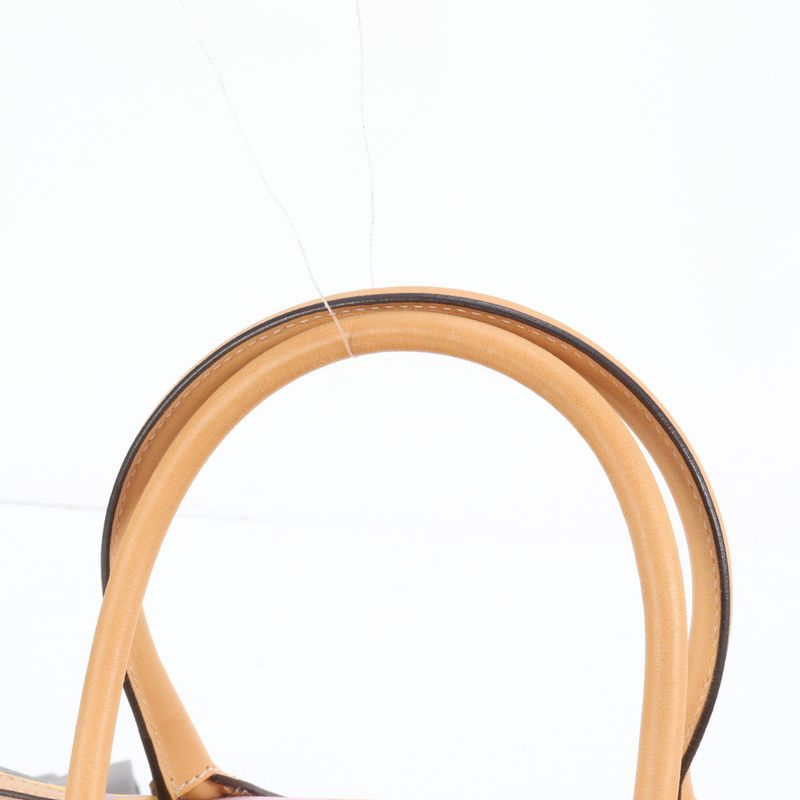 Christian Dior Argyle Check Mini Boston Leather 2WAY Shoulder Bag Crossbody