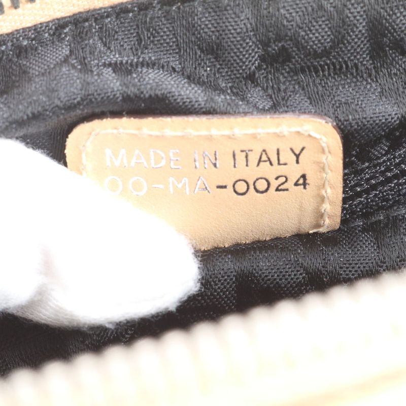 Christian Dior Argyle Check Mini Boston Leather 2WAY Shoulder Bag Crossbody