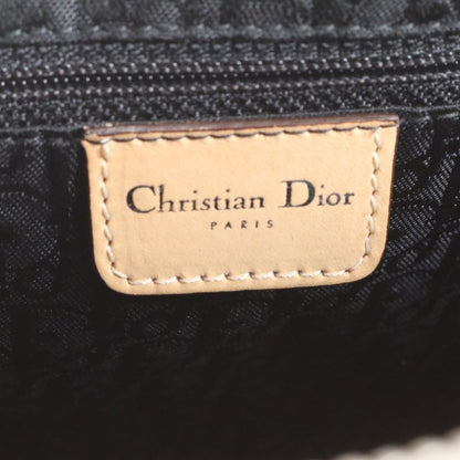 Christian Dior Argyle Check Mini Boston Leather 2WAY Shoulder Bag Crossbody