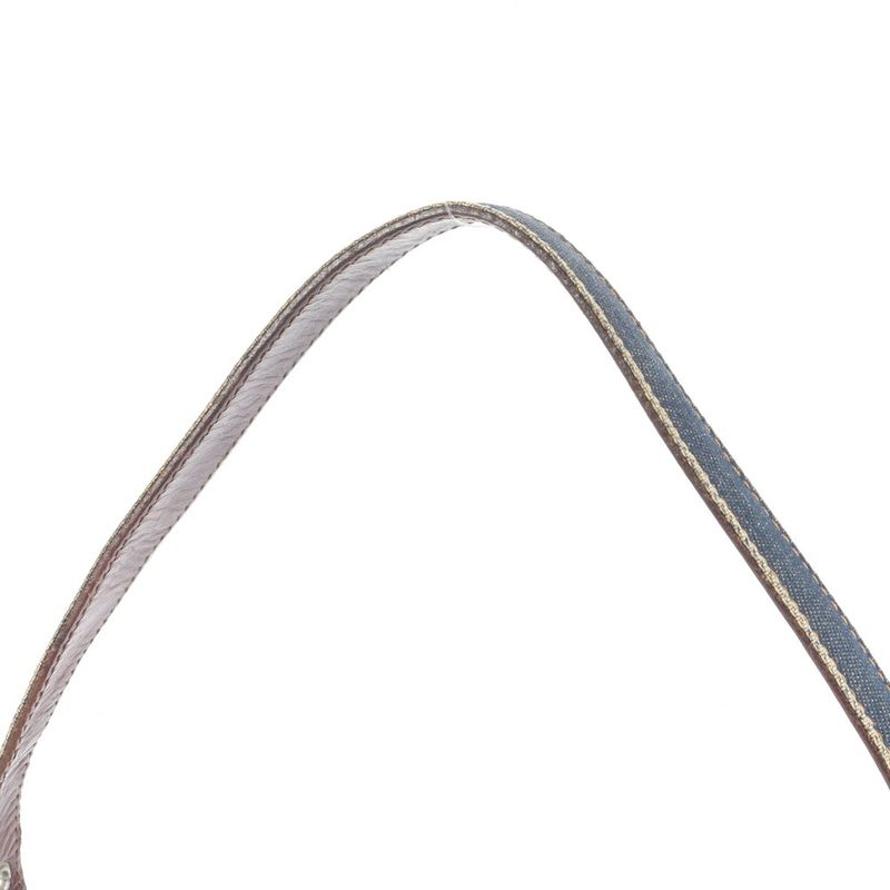 Fendi Denim Mamma Baguette Leather Shoulder Bag Shoulder One Shoulder Tote Hand