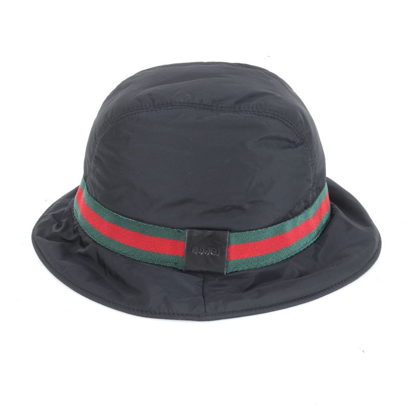Gucci Sherry Line Bucket Hat Bucket Hat Fashion Leather Black Men's RRE Df7-10