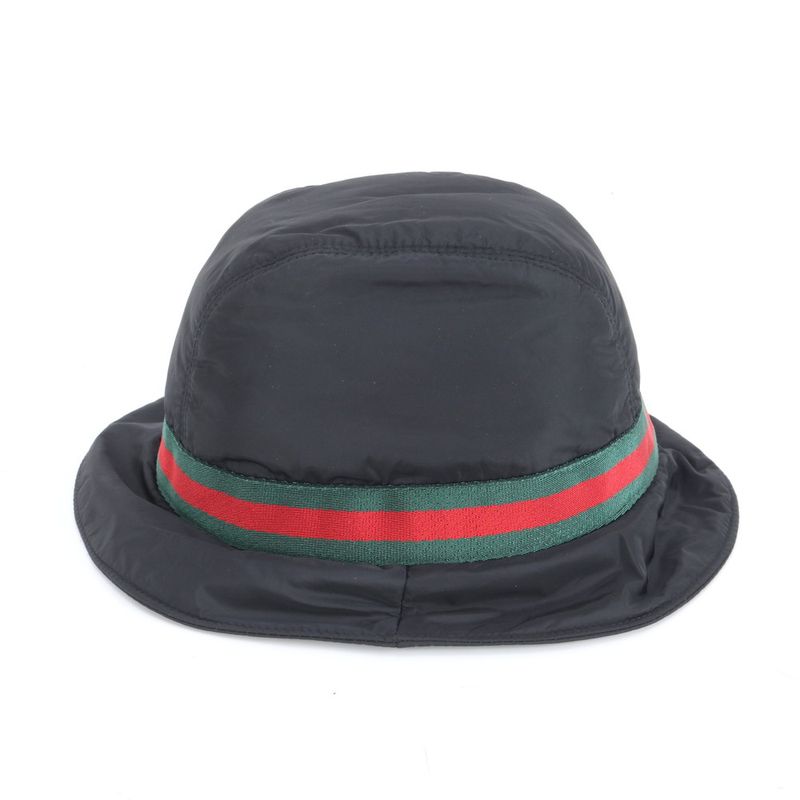 Gucci Sherry Line Bucket Hat Bucket Hat Fashion Leather Black Men's RRE Df7-10