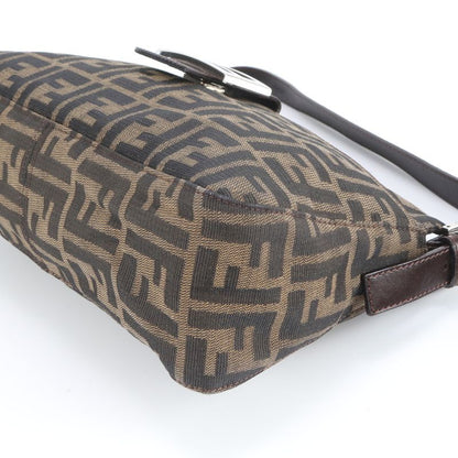 Fendi Zucca Mamma Baguette 26566 Leather Shoulder Bag Shoulder One Shoulder