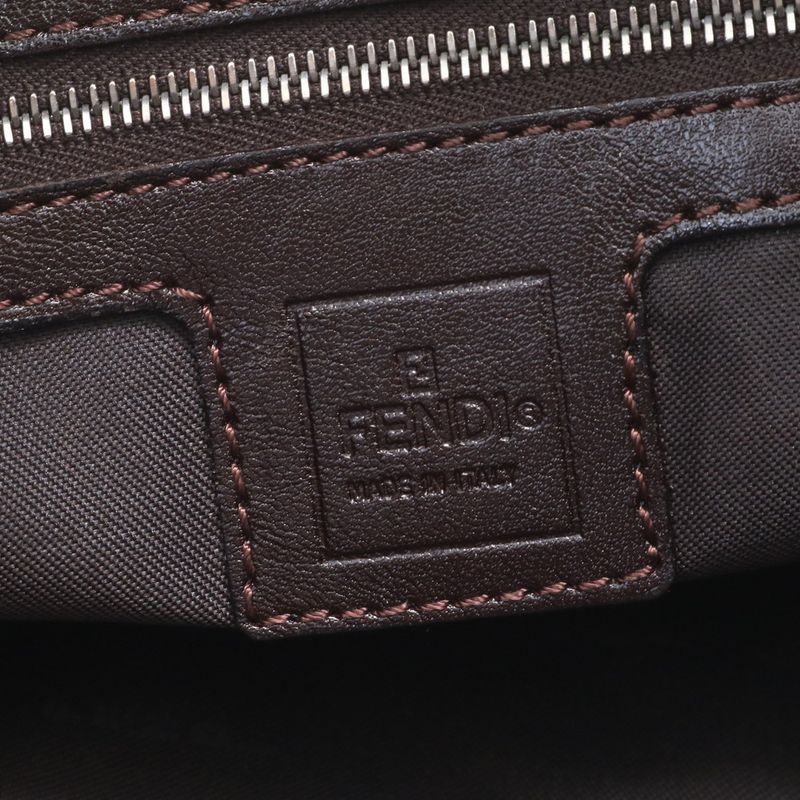 Fendi Zucca Mamma Baguette 26566 Leather Shoulder Bag Shoulder One Shoulder