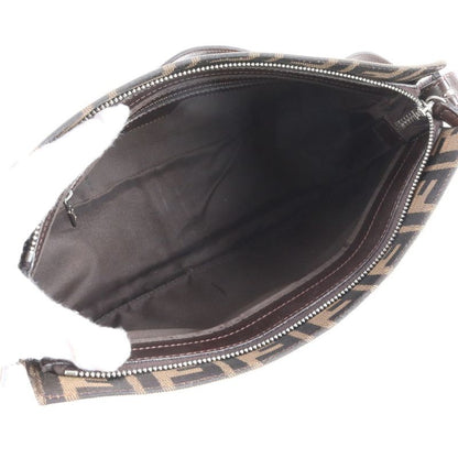 Fendi Zucca Mamma Baguette 26566 Leather Shoulder Bag Shoulder One Shoulder