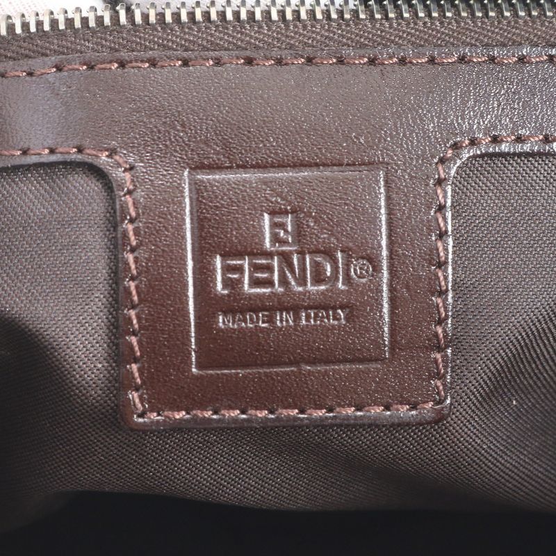 Fendi Zucca Mamma Baguette 26566 Leather Shoulder Bag Shoulder One Shoulder