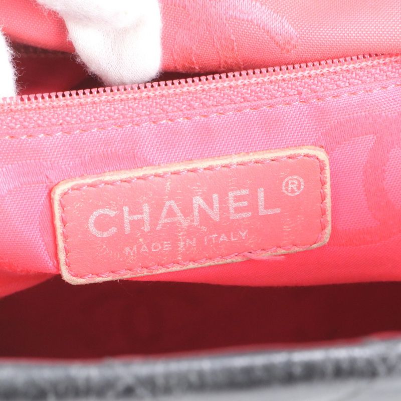 Chanel Serial Seal Included Cambon Line Coco Mark Leather Tote Bag Shoulder