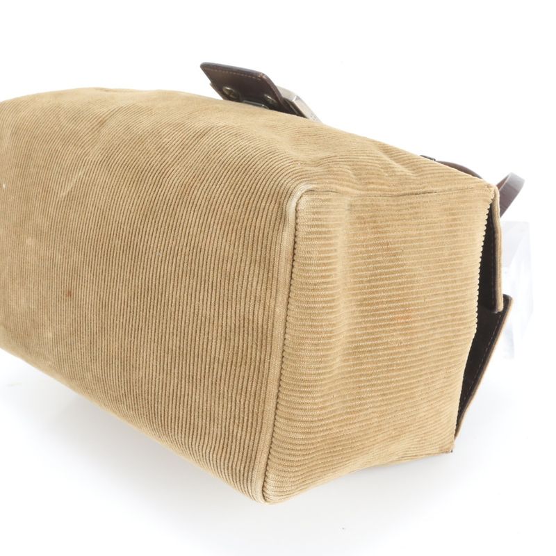 Fendi Mamma Baguette Bucket Leather Tote Bag Shoulder Hand Brown Women's EEE