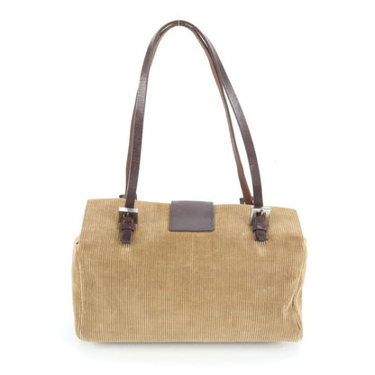 Fendi Mamma Baguette Bucket Leather Tote Bag Shoulder Hand Brown Women's EEE