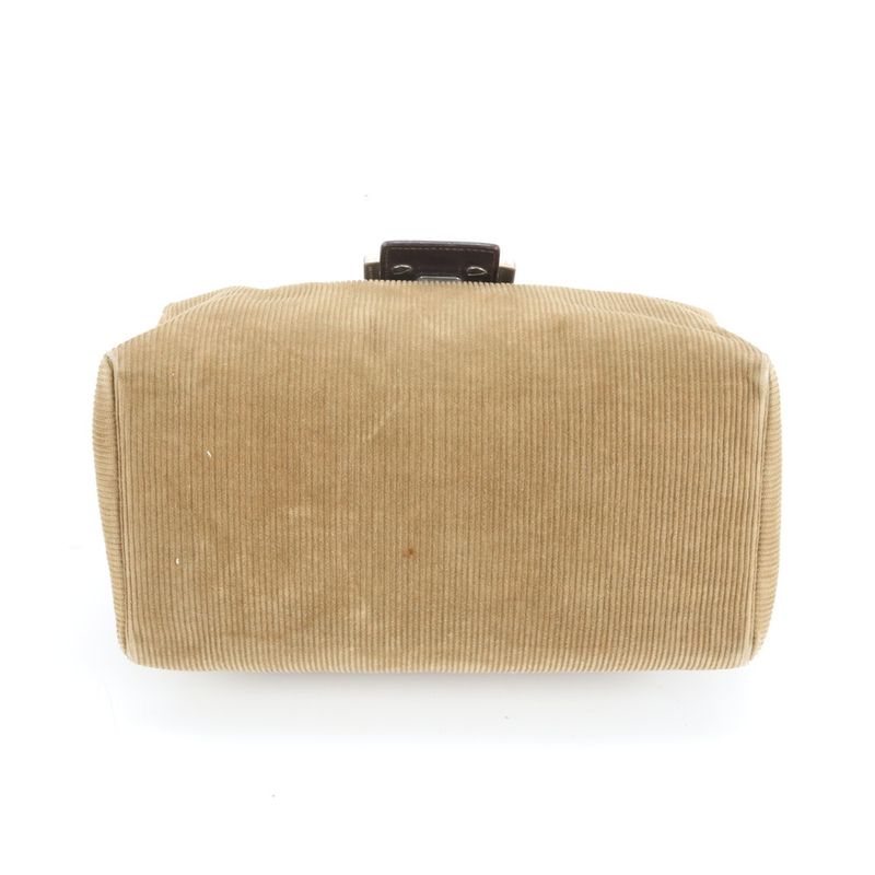 Fendi Mamma Baguette Bucket Leather Tote Bag Shoulder Hand Brown Women's EEE