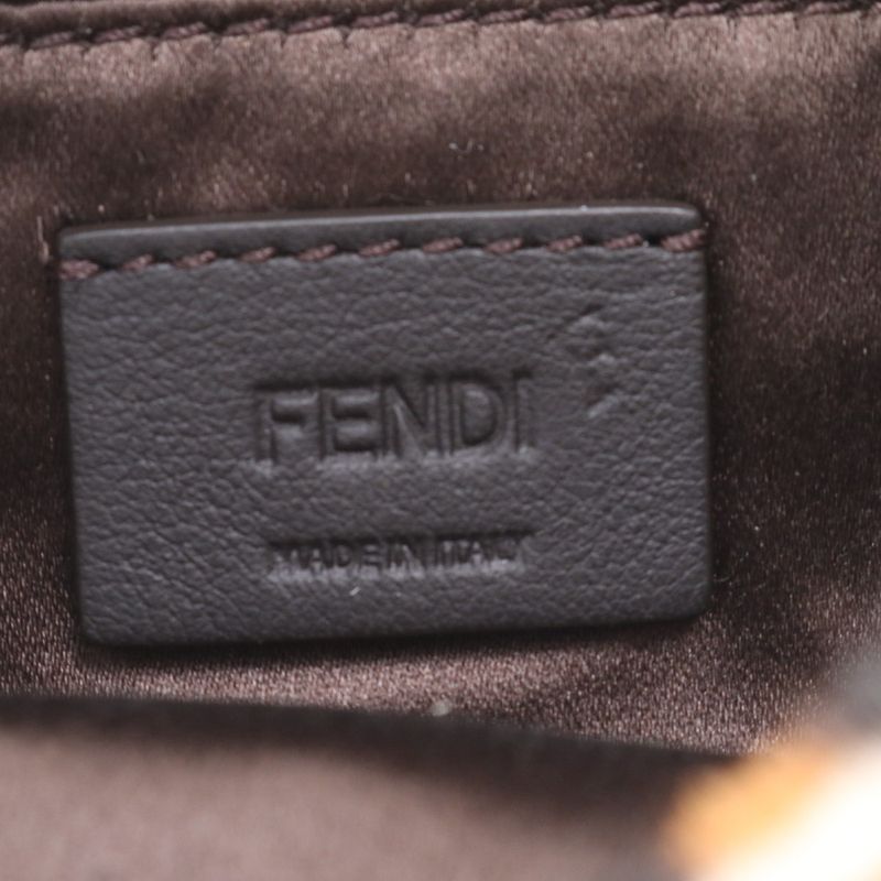 Fendi Mamma Baguette Leopard Print 7as142 Leather 2WAY Shoulder Bag Crossbody