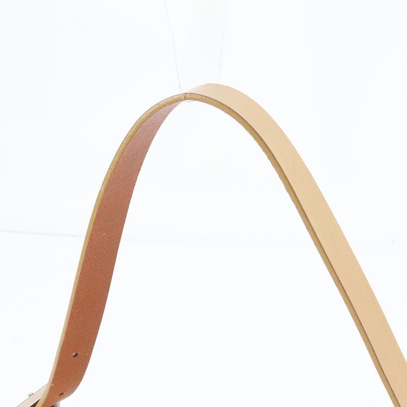 Fendi Zucca Mamma Baguette 26424 Leather Shoulder Bag One Shoulder Beige Ladies