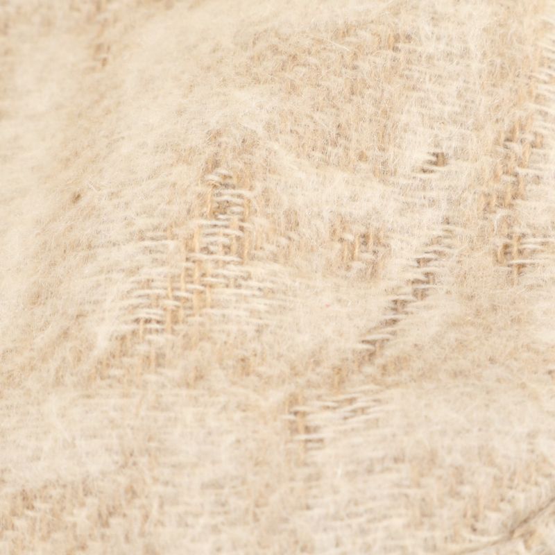 Fendi Zucca Mamma Baguette 26424 Leather Shoulder Bag One Shoulder Beige Ladies