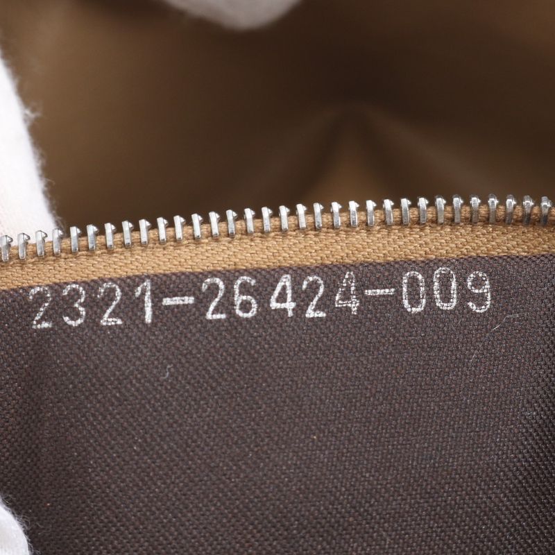 Fendi Zucca Mamma Baguette 26424 Leather Shoulder Bag One Shoulder Beige Ladies