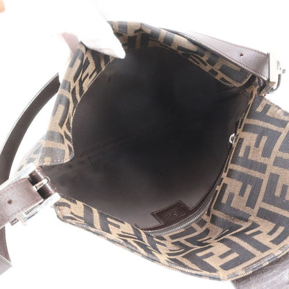 Fendi Zucca Mamma Baguette Leather Shoulder Bag One Shoulder Genuine Leather