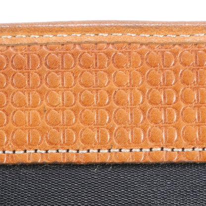 Vintage Christian Dior Leather Clutch Bag Hand Second Pouch Black Women's EEE