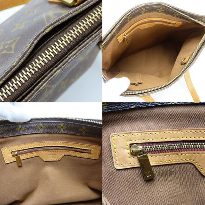 Louis Vuitton Tote Bag Cabas Piano M51148 Monogram Leather Brown Shoulder Bag