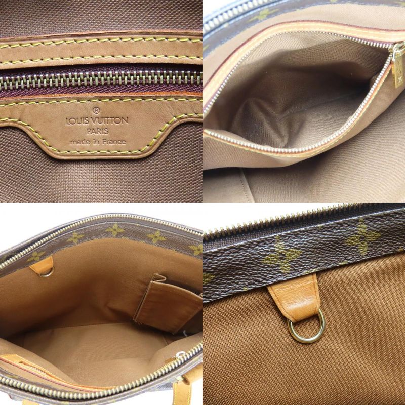 Louis Vuitton Tote Bag Cabas Piano M51148 Monogram Leather Brown Shoulder Bag