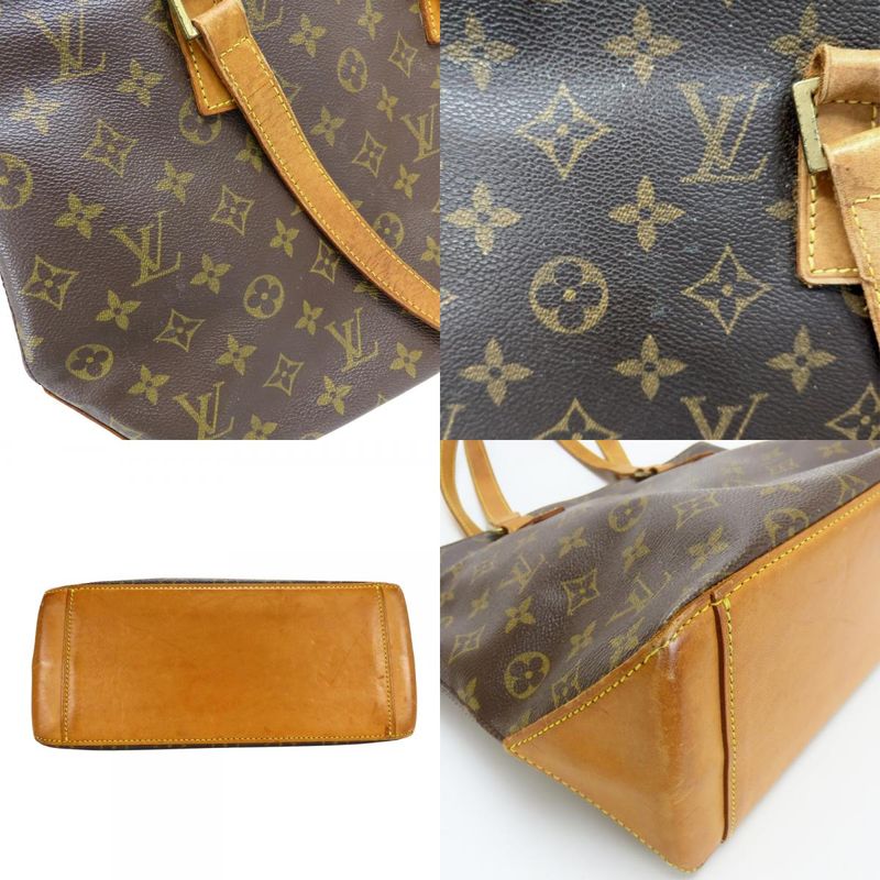 Louis Vuitton Tote Bag Cabas Piano M51148 Monogram Leather Brown Shoulder Bag