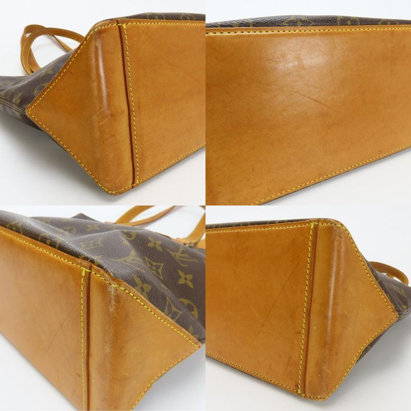 Louis Vuitton Tote Bag Cabas Piano M51148 Monogram Leather Brown Shoulder Bag
