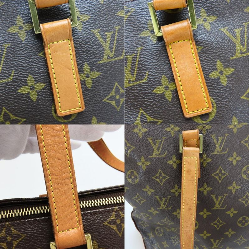 Louis Vuitton Tote Bag Cabas Mezzo M51151 Monogram Leather Brown Shoulder Bag