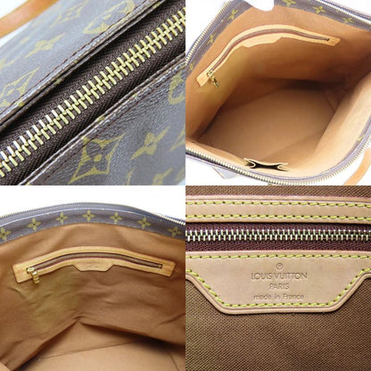 Louis Vuitton Tote Bag Cabas Mezzo M51151 Monogram Leather Brown Shoulder Bag