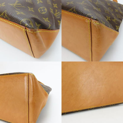 Louis Vuitton Tote Bag Cabas Mezzo Monogram Leather Brown Shoulder Bag