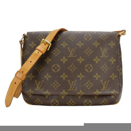 Louis Vuitton Shoulder Bag Musette Tango M51388 Monogram Brown Crossbody Long