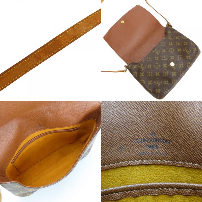 Louis Vuitton Shoulder Bag Musette Tango M51388 Monogram Brown Crossbody Long