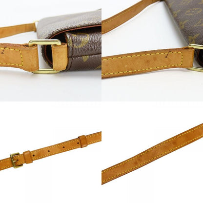 Louis Vuitton Shoulder Bag Musette Tango M51388 Monogram Brown Crossbody Long