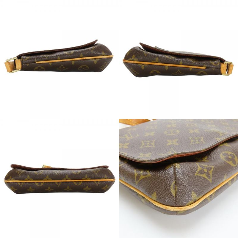 Louis Vuitton Shoulder Bag Musette Tango M51388 Monogram Brown Crossbody Long