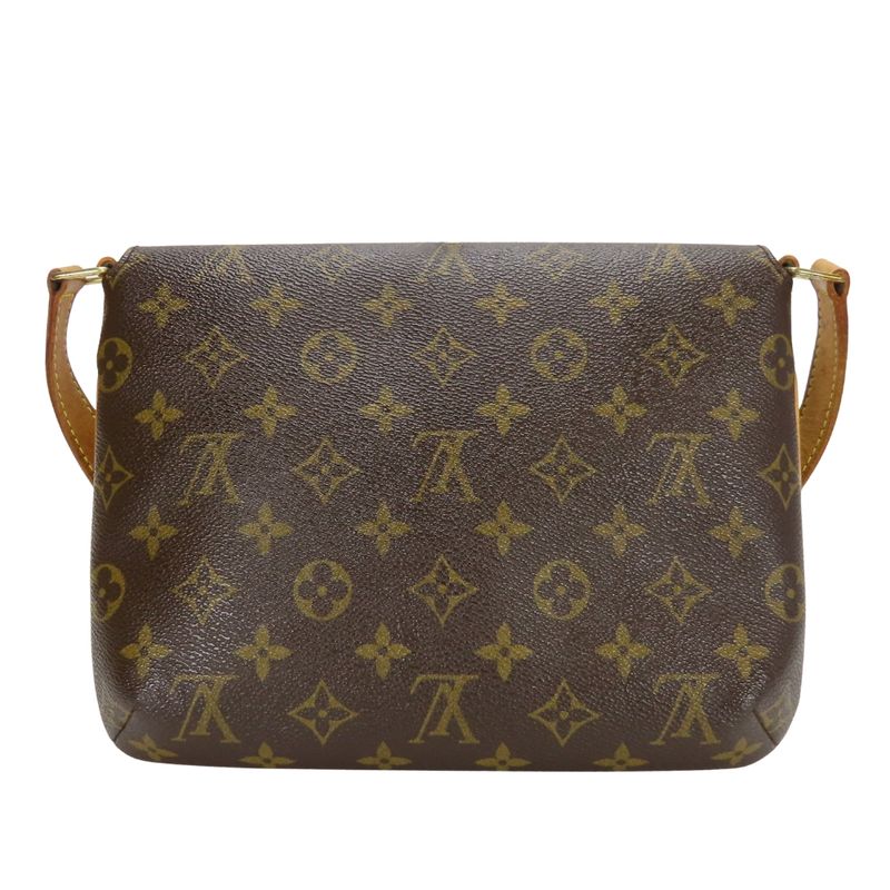Louis Vuitton Shoulder Bag Musette Tango M51388 Monogram Brown Crossbody Long