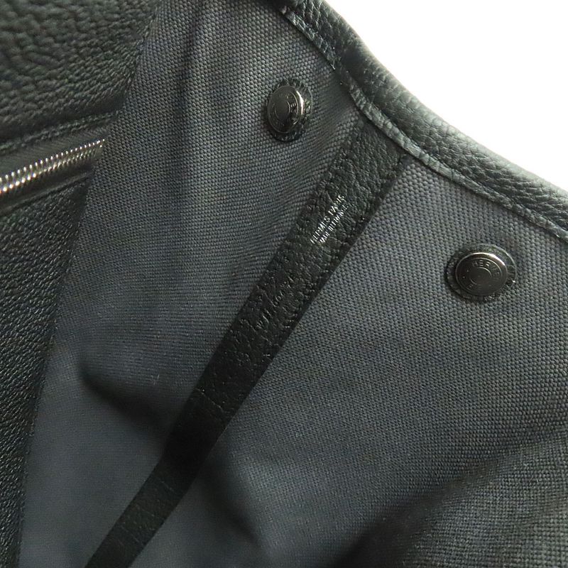 Hermes Garden Party Pocket Vertical Toile Military-×negonda Ardoise