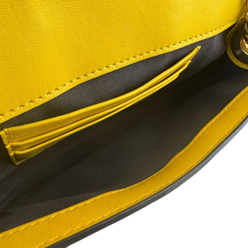 Fendi Shoulder Bag Mini Bicolor Nappa Apollo Chain Baguette 8bs045-acne