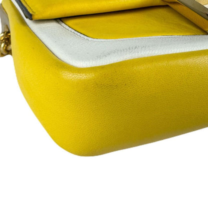 Fendi Shoulder Bag Mini Bicolor Nappa Apollo Chain Baguette 8bs045-acne