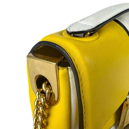 Fendi Shoulder Bag Mini Bicolor Nappa Apollo Chain Baguette 8bs045-acne