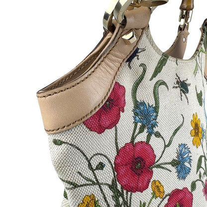 Gucci Handbag Flora Bamboo 140203