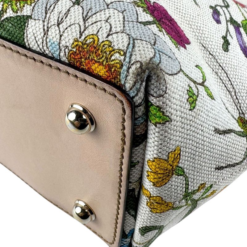 Gucci Handbag Flora Bamboo 140203
