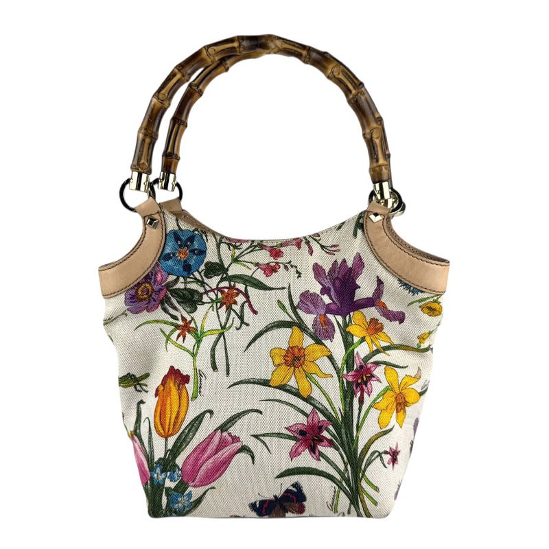 Gucci Handbag Flora Bamboo 140203