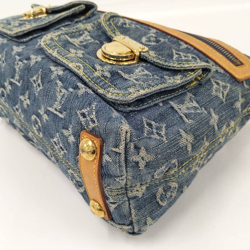 Louis Vuitton Baggy PM Monogram Denim Shoulder Bag Long Shoulder M95049