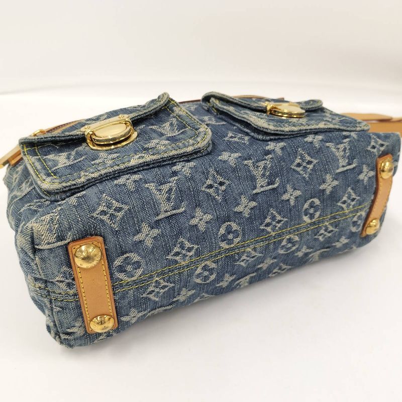 Louis Vuitton Baggy PM Monogram Denim Shoulder Bag Long Shoulder M95049