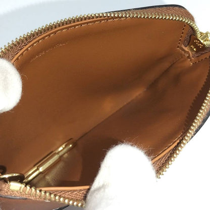 Celine Coin Case Triomphe Leather Brown