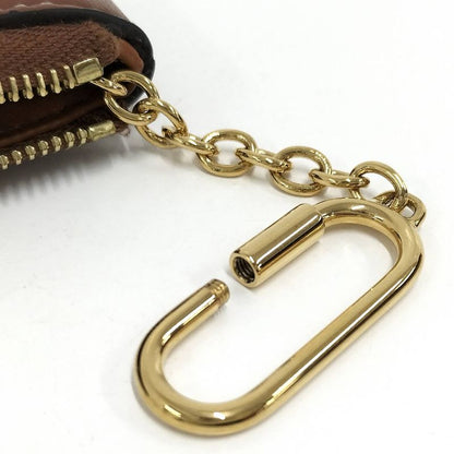 Celine Coin Case Triomphe Leather Brown