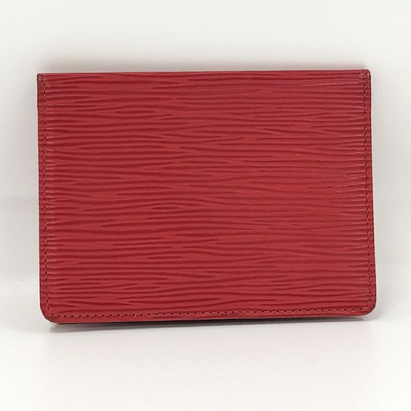 Louis Vuitton Porto 2 Cult Vertical Pass Case Epi Castilian Red