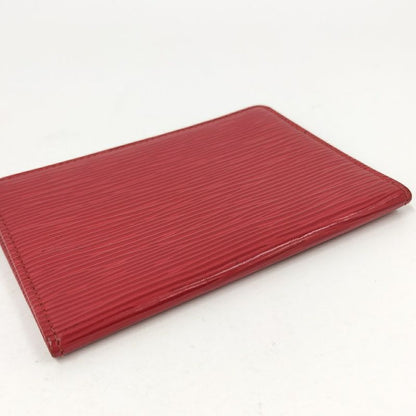 Louis Vuitton Porto 2 Cult Vertical Pass Case Epi Castilian Red